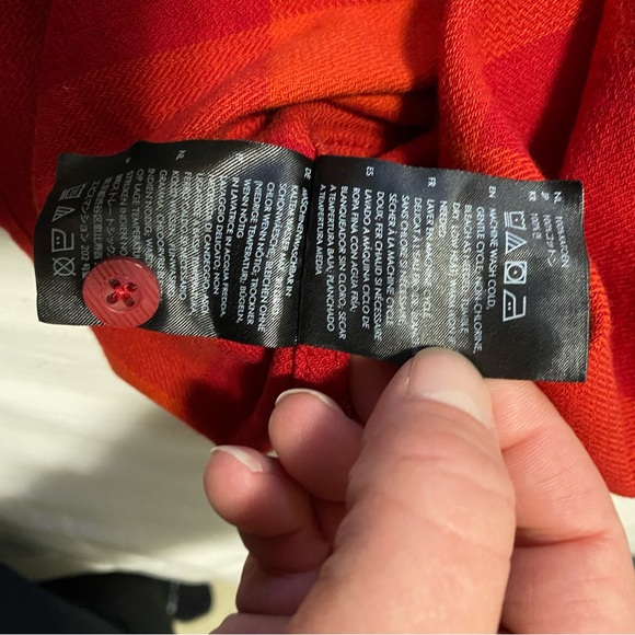 Brixton Bowery Long Sleeve Plaid Flannel Shirt Crimson/Aurora Red size XXLarge - Picture 12 of 16